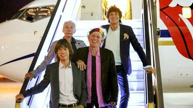 The Rolling Stones arrive at Ben Gurion Airport, Israel in 2014. Pic: Israel Sun/Shutterstock